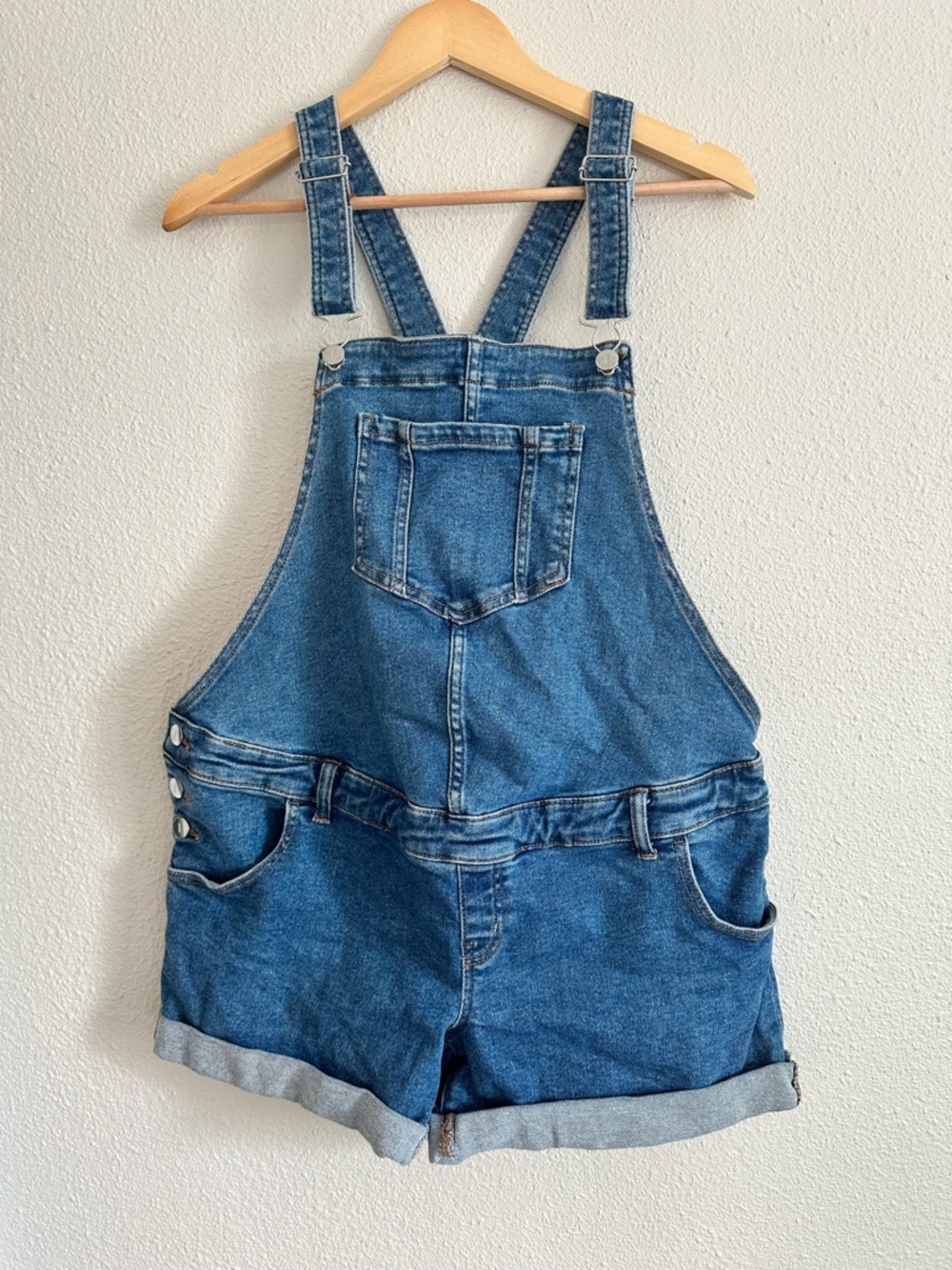 Denim Short Overalls - Classic Blue